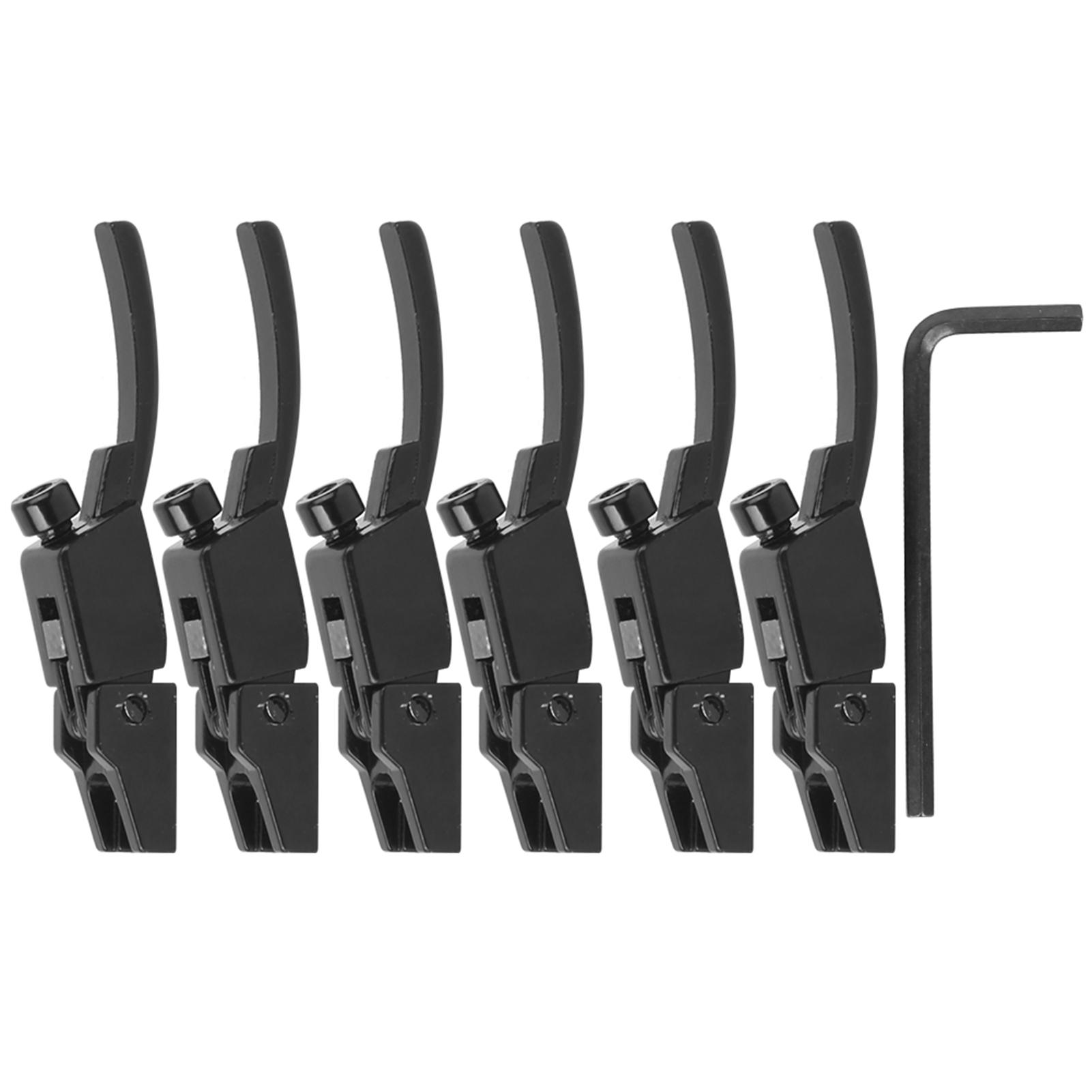 

6 шт. электрогитара бридж седло тремоло фиксатор струн цинковый сплав ключ гитарные аксессуары