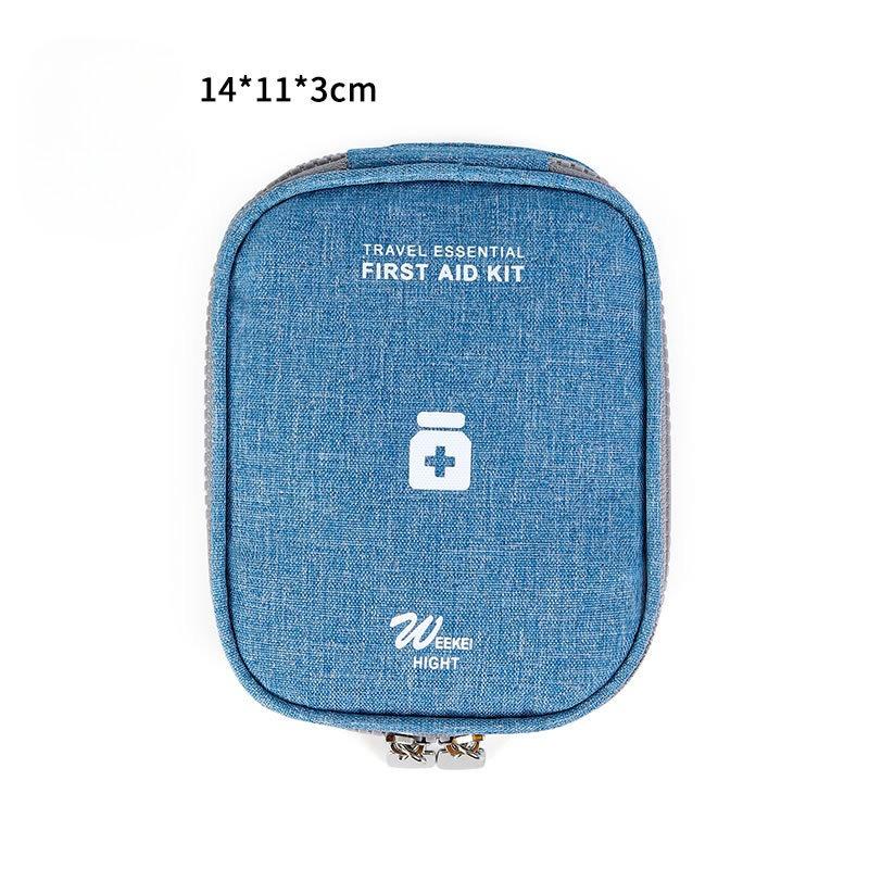 Outdoor-Erste-Hilfe-Notfall-Medizintasche, Medikamenten-Pillendose, Camping, Zuhause, Auto, Überlebensset, Emerge-Hülle, kleine 600D-Oxford-Tasche