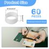 60pcs Silicone Rubber Bands 6/8/10/12/15mm Rubber Bands Rings Cable Ties Strong Elastic Bands Non-Slip Cord Wrapping Bag Wraps