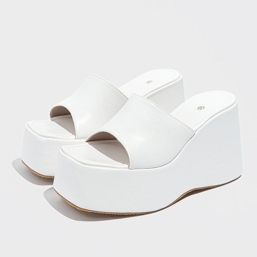 Y2K Punk Platform Mule Sandals For Women  Summer Wedges Goth Slide Sandals Women Shoes Comfy