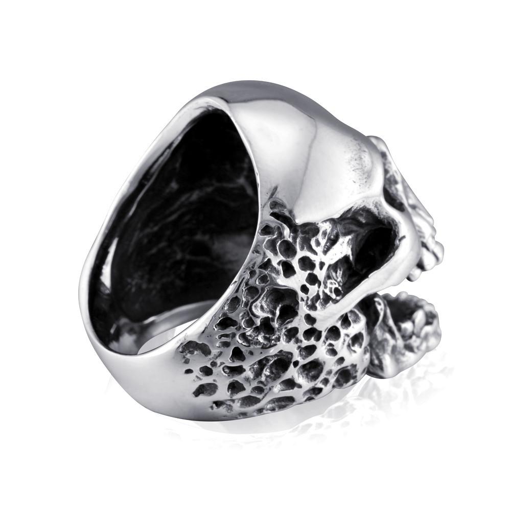 New Jewelry Punk Style Skull Ghost Head Ring Jewelry