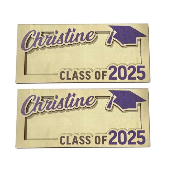 Graduation Gift Money Holder Wooden Class of 2025 Cash Holder Graduation Cash Gift Holder Keepsake for High School College University Graduates
