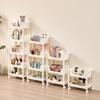 Compact Movable Storage Rack for Kitchen, Living Room, or Snack Organization