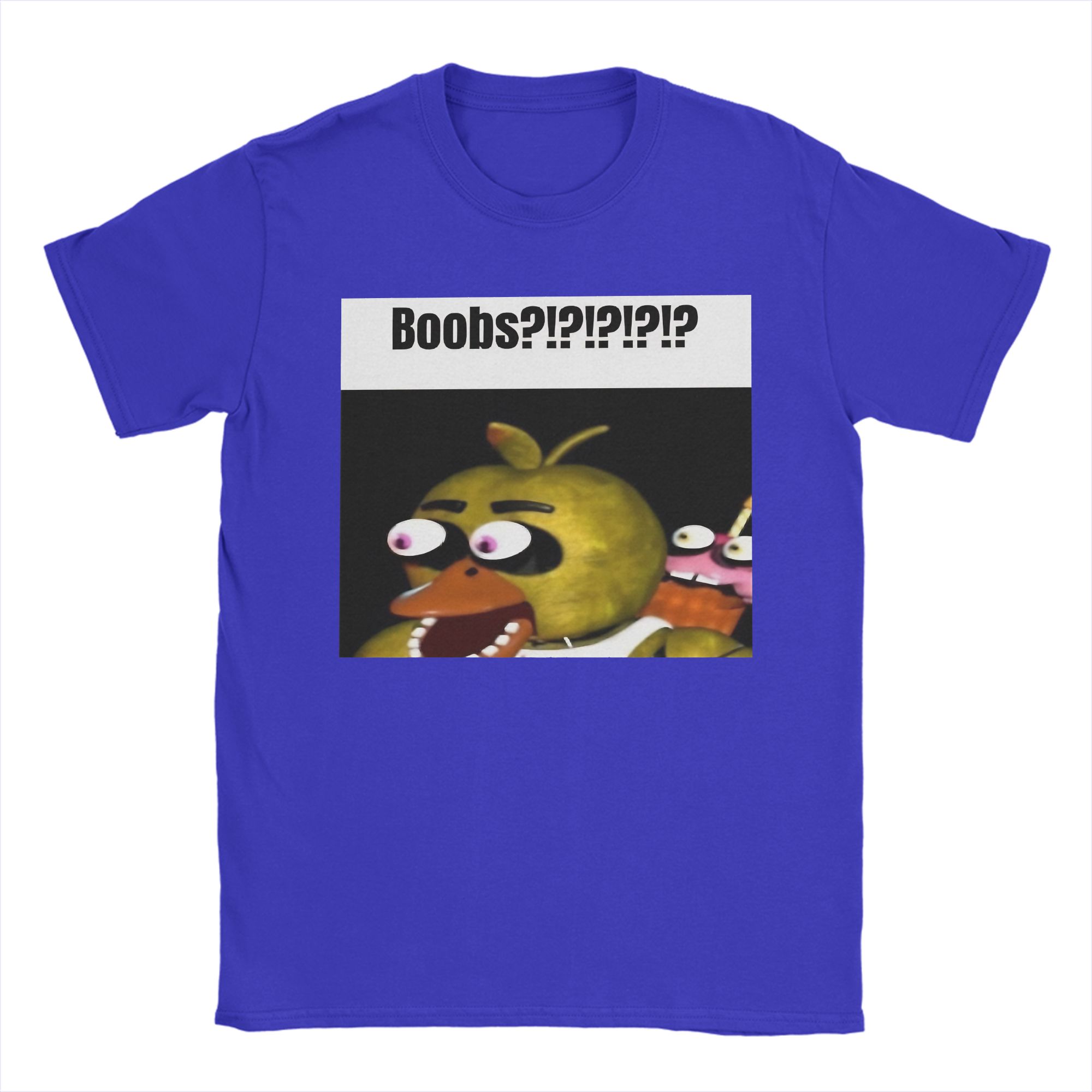 Baibao QIQI Mannen Bonnie Ballen !!!! Meme T-shirts FNAF At Freddys 100% Katoenen Kleding Grappig Korte Mouw Ronde Hals T-shirt Grafisch Zacht T-shirt L