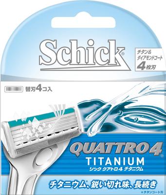 Schick Quattro 4 Titan Ersatzklinge 4-Klingen (4 Stück)
