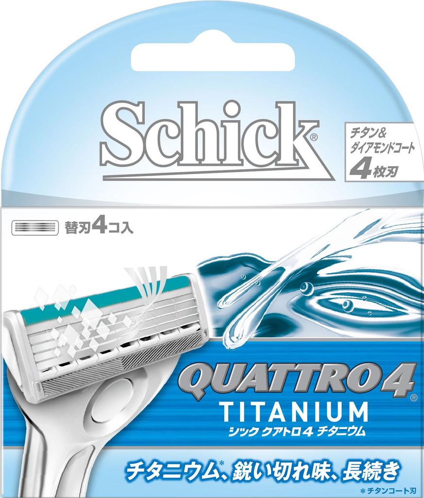 Schick Quattro 4 Titanium Replacement Blades (4 pieces)