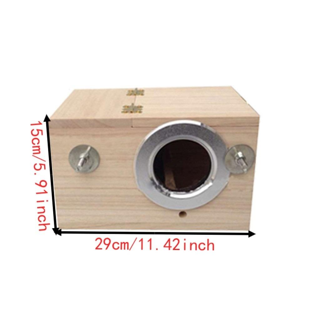 Paulownia & Pine Wood Bird Breeding Box Bird Cage Accessory Roost Box For Cockatiel