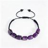 Colorful Natural Stone Bracelet, Adjustable Hand-woven Natural Stone Beads, Woven Bracelet