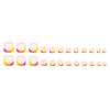 24pcs Designs False Toe Nail Glossy Short Square Fake Toenails Full Cover Glues On Fake Toe Nail Press On Toenails
