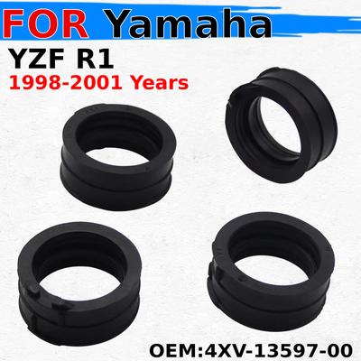 Carburetor Adapter Inlet Intake Pipe Rubber Mat For Yamaha YZF R1 1998 1999 2000 2001 Yamaha 4XV-13597-00