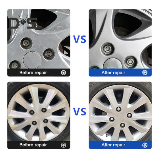 Opravné pero s lesklou černou obroučkou Rychleschnoucí Snadno použitelné Kompaktní velikost Přenosné opakovaně použitelné pero na opravu kol auta