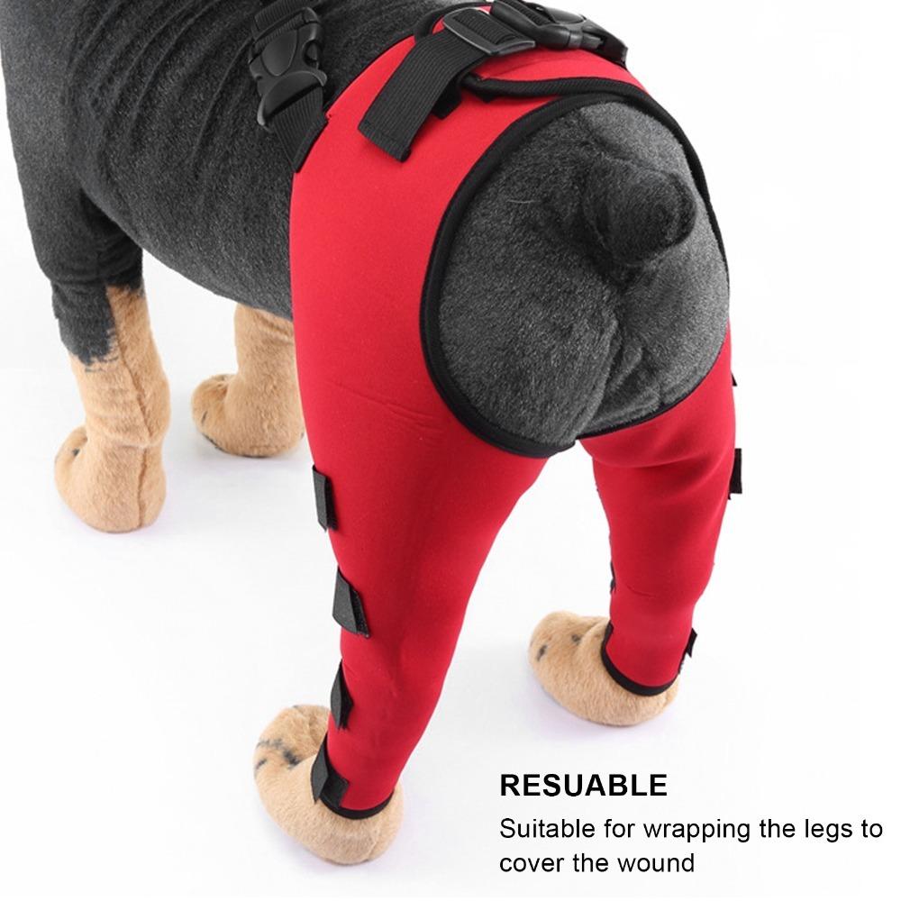 Breathable Pet Knee Support Soft Leg Injury Protector Comfortable Dog Hind Leg Brace  Joint Support