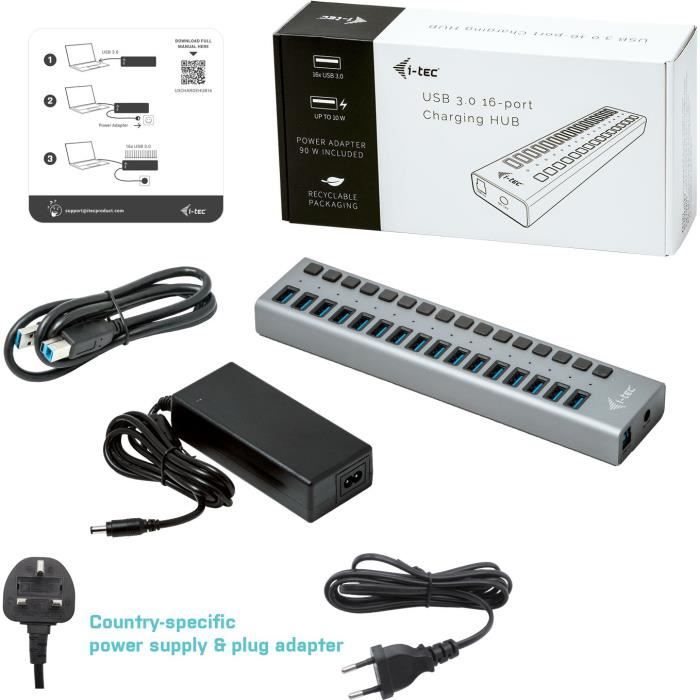 I-tec - HUB USB Alimenté