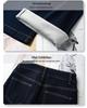 Blue Fleece-Lined High-Waisted Flare Pants for Women, Pear-Shaped Fit, 2024 Autumn/Winter Style
