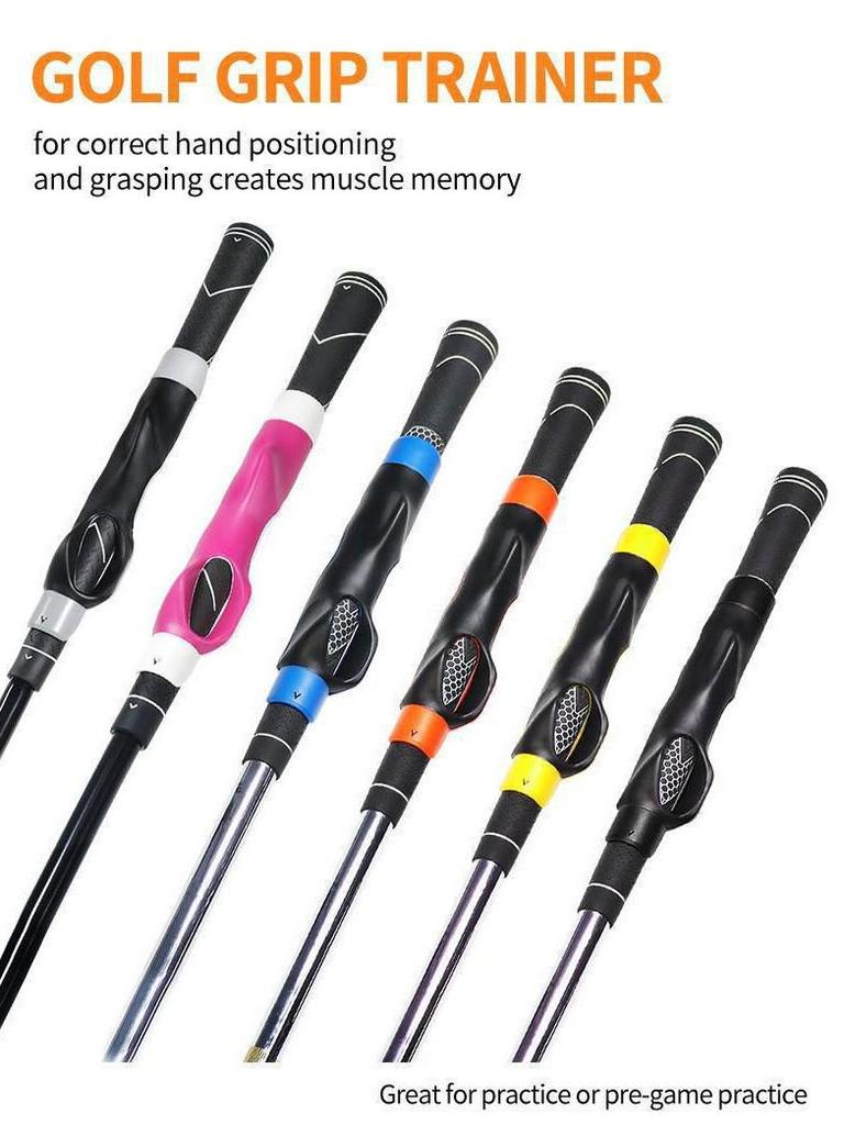 Golf Club Grip Corrector Sleeve for Beginners - Indoor/Outdoor Training Tool