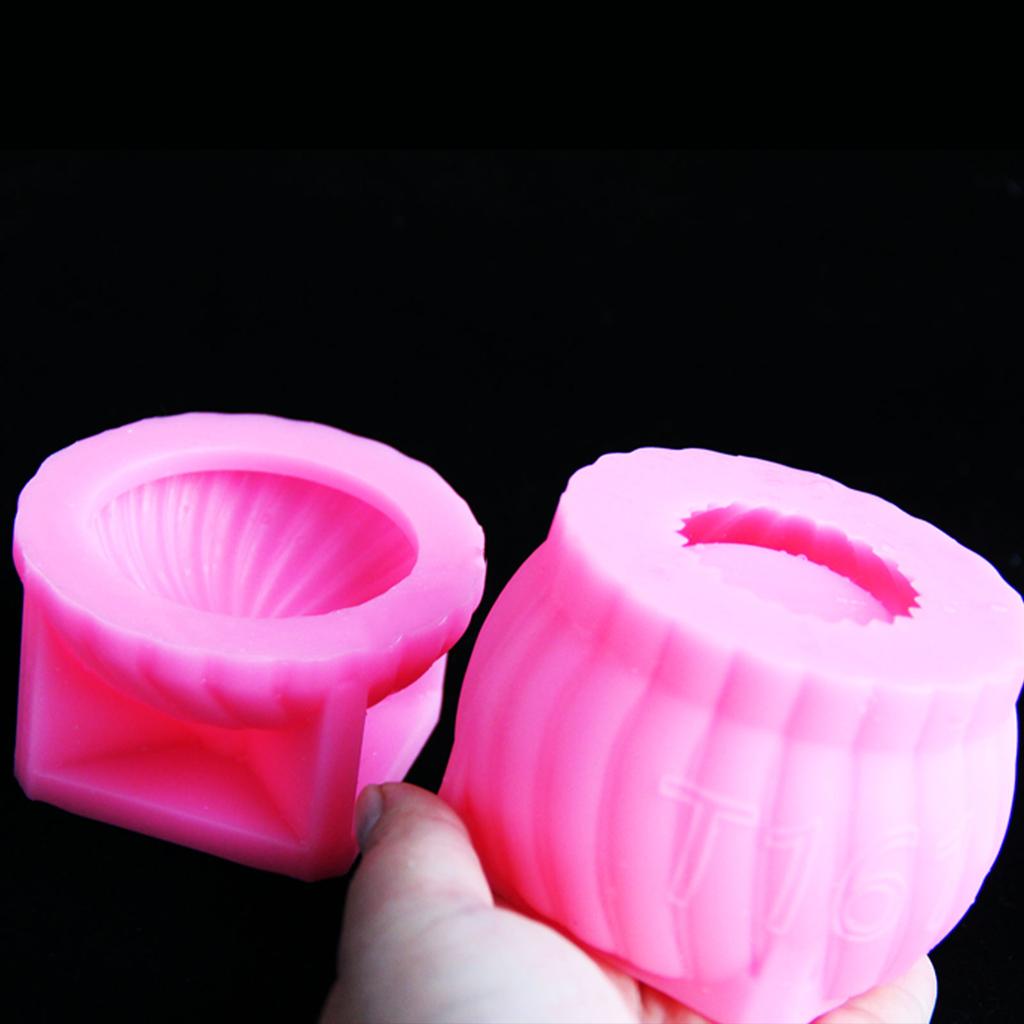 DIY Epoxy Resin Storage Container Silicone Mold Sphere Jar With Lid For Candle Holder And Storage Box Christmas