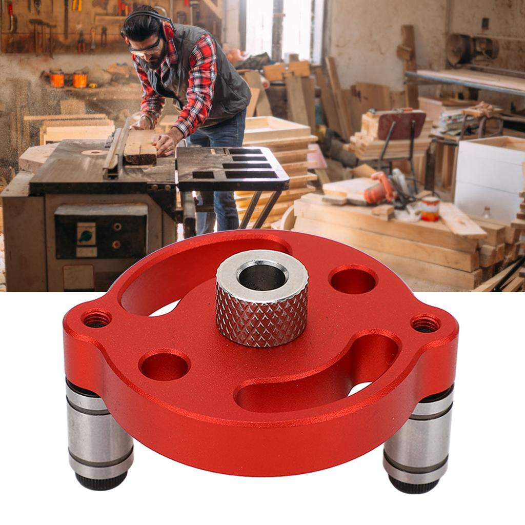 Round Hole Punch Locator Set Self Adaptive Centering Woodworking   Puncher with Drill Bushings