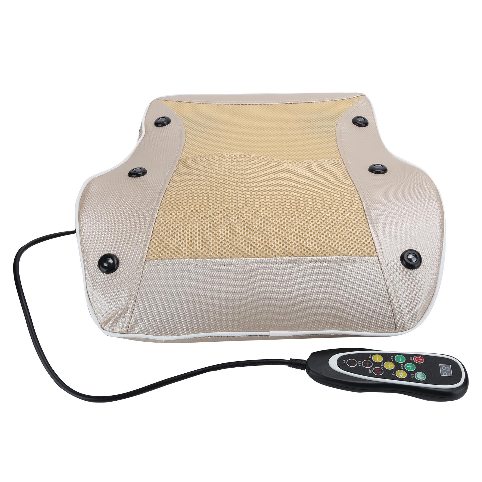 

Электрическая подушка для массажа талии, прогревающая терапия, массажер для шейного отдела позвоночника, золото US Plug