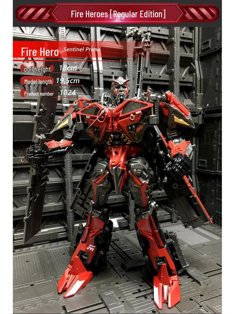 Baiwei Deformation Toy Yu Tian Di Fiery Hero Fire Truck Robot Model