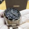 [USED] SEIKO BRIGHTZ Solar Radiowave Chronograph Black 8B82
