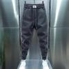 Pantaloni da uomo Autunno Inverno Aggiunta Velluto Ispessimento Streetwear Abbigliamento Uomo Pantaloni da Uomo Pantaloni Larghi Uomo Taglia Grande Youngla Palestra Uomo