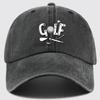 1 st Baseballkeps med Golfprint Andningsbar Justerbar Farshatt för Män Kvinnor Stadig Stil Truckerkeps med Golfklubba Boll Design