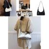 Trendy Street Style Large Capacity Pu Crossbody Bag Fashionable Minimalist Tote Handbag