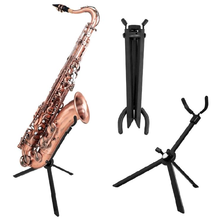 Professional Saxophone Holder Portable Metal Frame Adjustable Height Quick Assembly Suitable for Rehearsals & Concerts