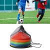 50 Pack Agility Soccer Cones Different Colored Cone Markers with Carry Bag and Holder for Sports Training Practice