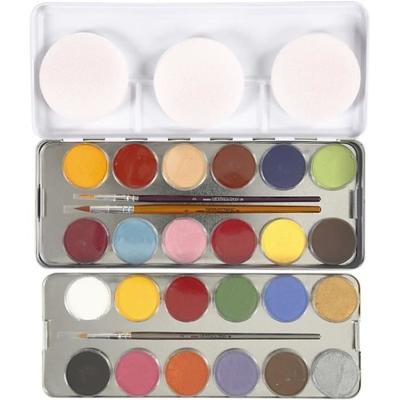 Water-based Makeup Palette - EULENSPIEGEL - 24 Colors - Metal Box - Vibrant Makeup