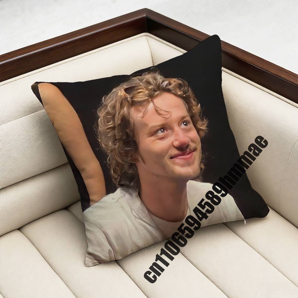 For 45X45Cm 40X40Cm British Actor J-Joseph Quinn Cat Throw Pillow Case Sham Square Car Pillowcase Pad Cushion Cover