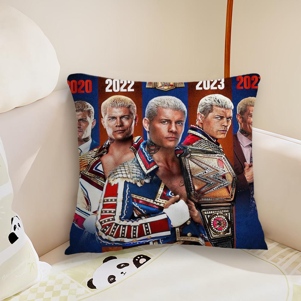 C-Cody R-Rhodes Pillow Case Living Room Sofa Cushion Cover Suitable For Home Bedroom Room Decoration