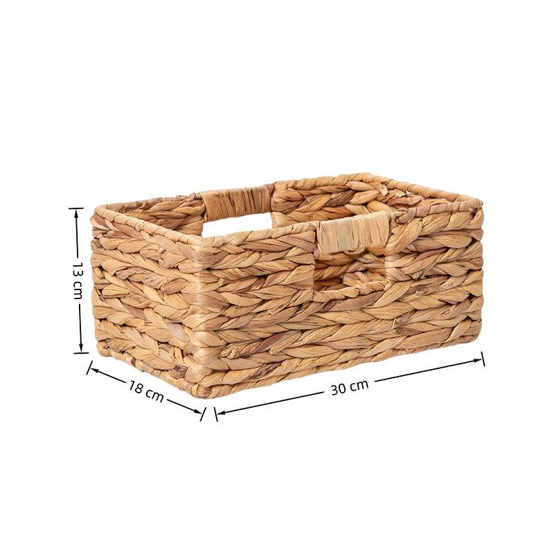 

Плетеная корзина для хранения из тыквенной травы, ручная работа, декоративный органайзер для игрушек, косметики, мелочей, закусок, легкая, из ивы