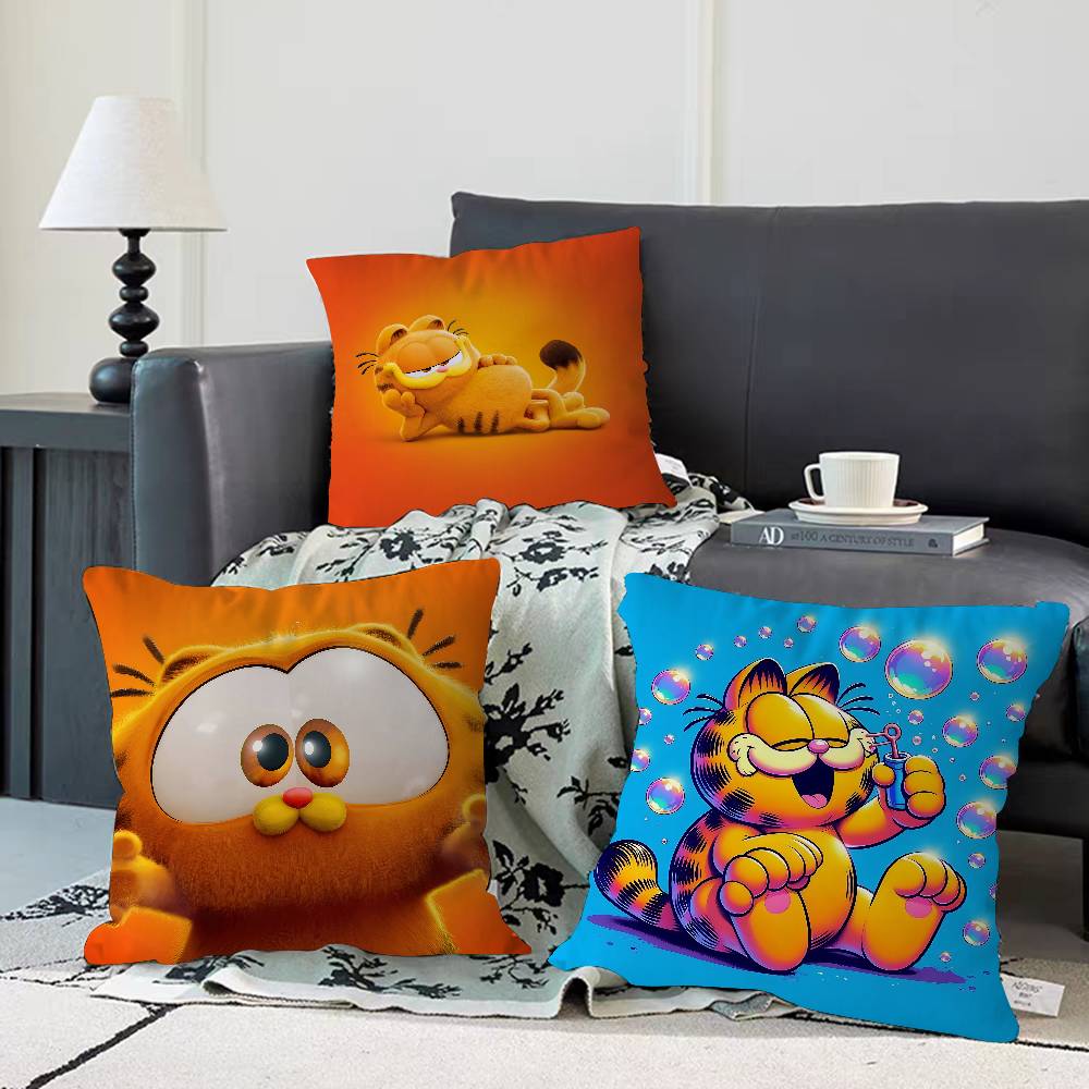Cute Anime G-Garfields Cat 45*45cm Cushion Cover Pillow Cover Decor Pillowcase Home Pillowcase For Couch Pillow