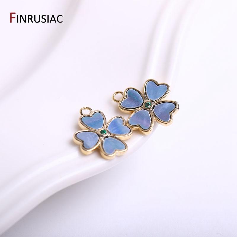 Earrings Making Supplies 14K Gold Plated Brass Heart Star Pendant Charms DIY Necklace Bracelet Jewelry Findings Wholesale