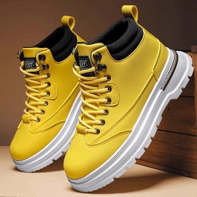 Mode Qualität Herren Sneaker Neue Freizeitstiefel für Herren Outdoor Knöchelstiefel Skateboarden Motorradstiefel Herren Zapatos Zapatillas Hombre