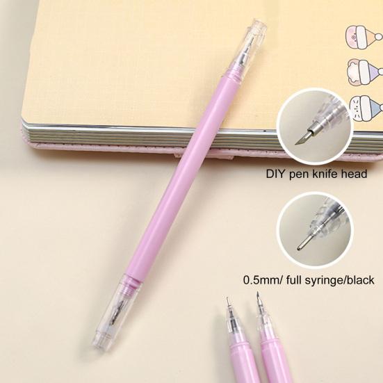 Pióro do rzeźbienia prosty styl 0.5mm stalówka artykuły papiernicze pióro do cięcia papier rzemieślniczy księga gości nóż do cięcia pióro do cięcia papieru artykuły szkolne