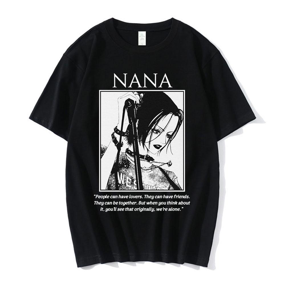 Anime Nana Osaki Potisk Trička Pánská Dámská Krátký Rukáv Bavlna Ležérní Tričko Oversize Harajuku Streetwear Oblečení pro Teenagery