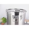 6L Airtight Rice Bucket 304 Stainless Steel Food Storage Container Canister with Lid for Kitchen Grain Flour