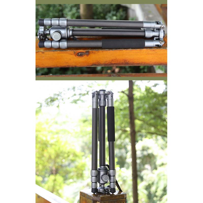 Era Q868C Carbon Fiber Ultra-Light Tripod for DSLR & Mirrorless Cameras - Portable & Professional for Travel