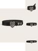 Trendy Pu Leather Belt With Metal Button Closure For Streetwear Teens