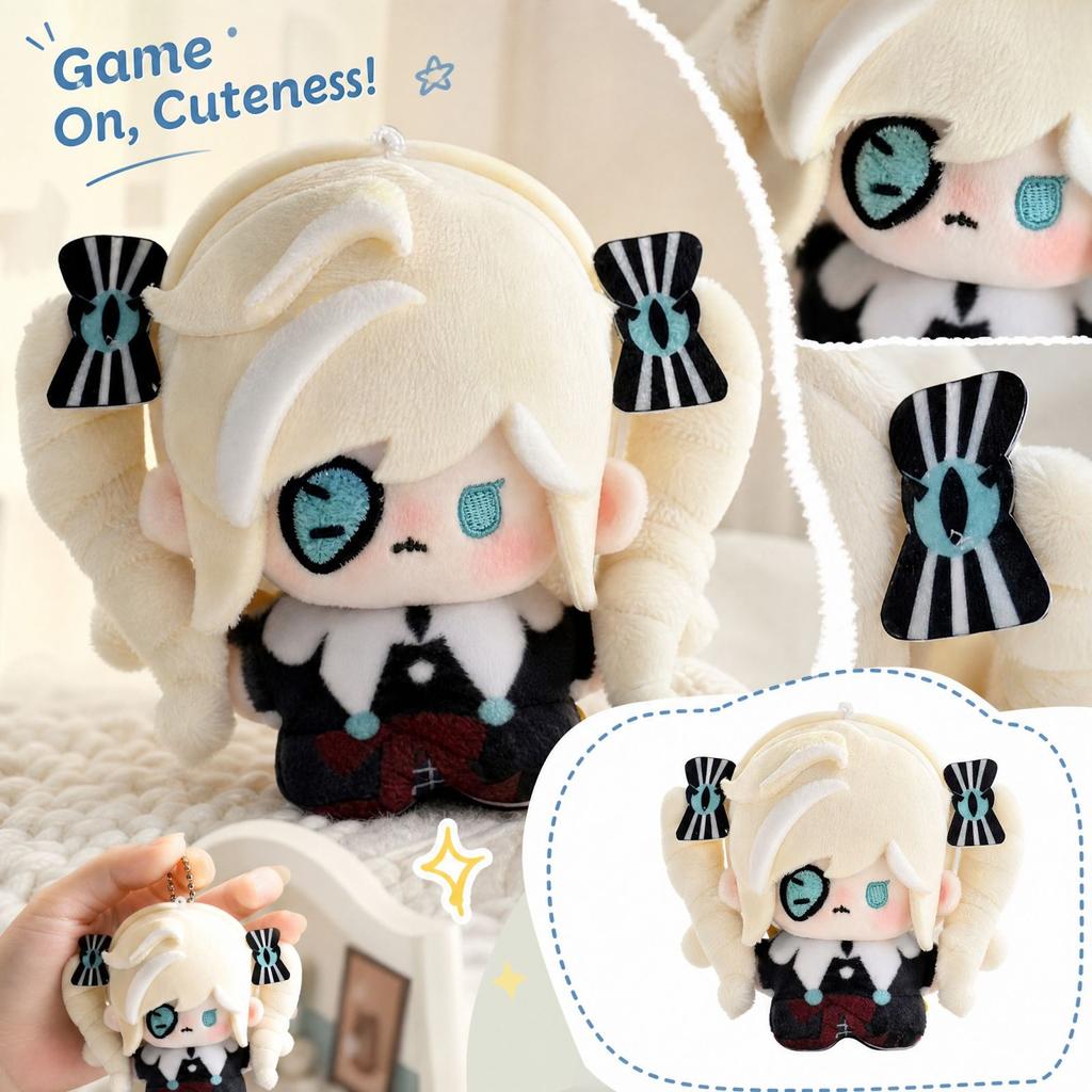 Soft Plush Keychain Charm, Cute Collectible Plush Pendant for Bags and Backpacks