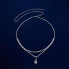 Double Layer Waterdrop Pendant Waist Chain Body Jewelry For Women Beach Party Daily Wear Elegant Accessory