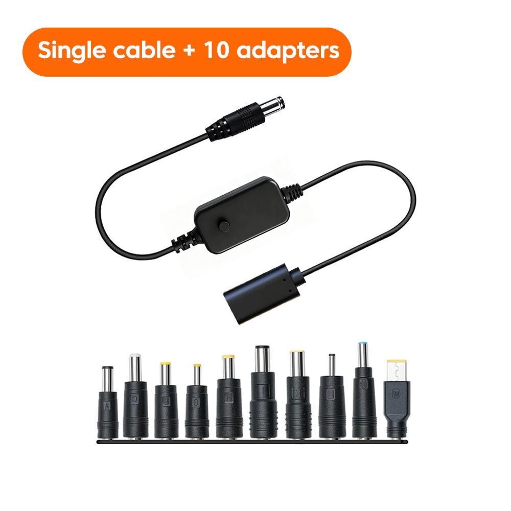 Type C To DC Power Boost Cable USB C Female to 5V/ 9V/12V/15V/20V DC Male Converter Adjustable Voltage Cable For Wifi Router