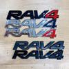 OAOV1 Car Trunk Suitcase Sticker RAV4 Car Logo Is Suitable for Toyota RAV4 Car Decoration Refit Parts Accessory 3D ABS