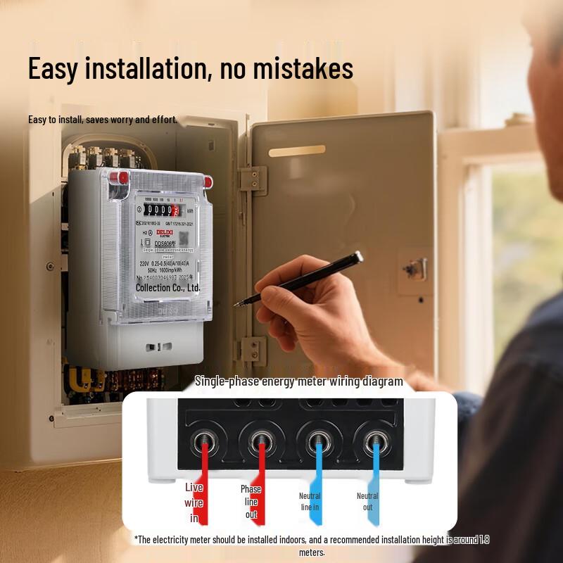 DELIXI ELECTRIC DDS606 Einphasen-Energiezähler (CN-Version)