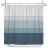 Minimalist Striped Shower Curtain Modern Color Block Gradient Design Waterproof Bath Curtain Bathroom Decor Polyester With Hooks