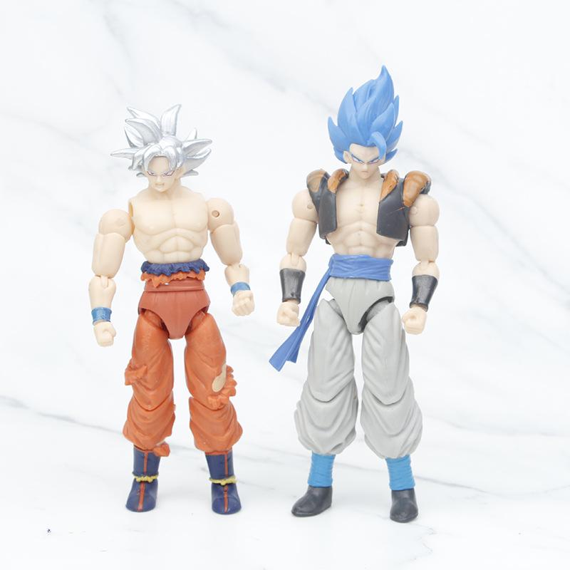 Anime Dragon Ball Vegeta Broly Son Goku Anime Actionfigur Modell Geschenke Sammlerfiguren für Kinder 18cm 5 Stück Im Set