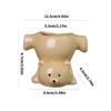 Funny Inverted Bear Pattern Flower Pot Premium Ceramic Materials Multipurpose Plant Container Gardening Decoration