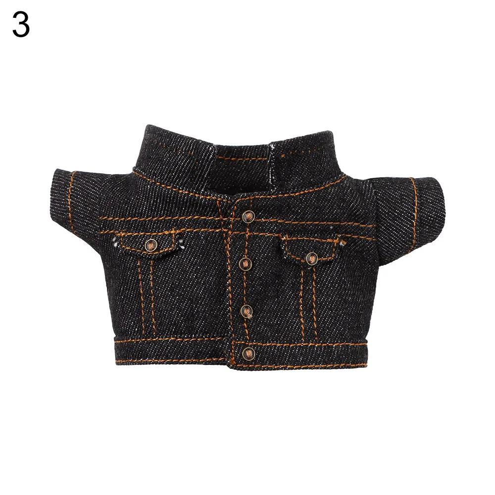 20cm Doll Clothes Miniature Hat Doll Jeans Shorts Outfits Overalls Handmade Jacket Pants For 1/12 BJD Dolls Accessories Kids Toy